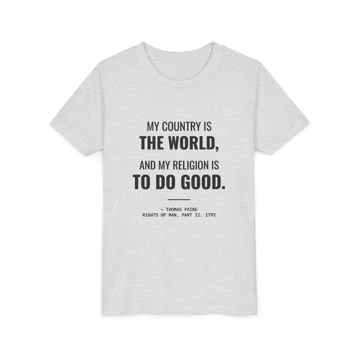 My Religion Is to Do Good Tee – Youth
