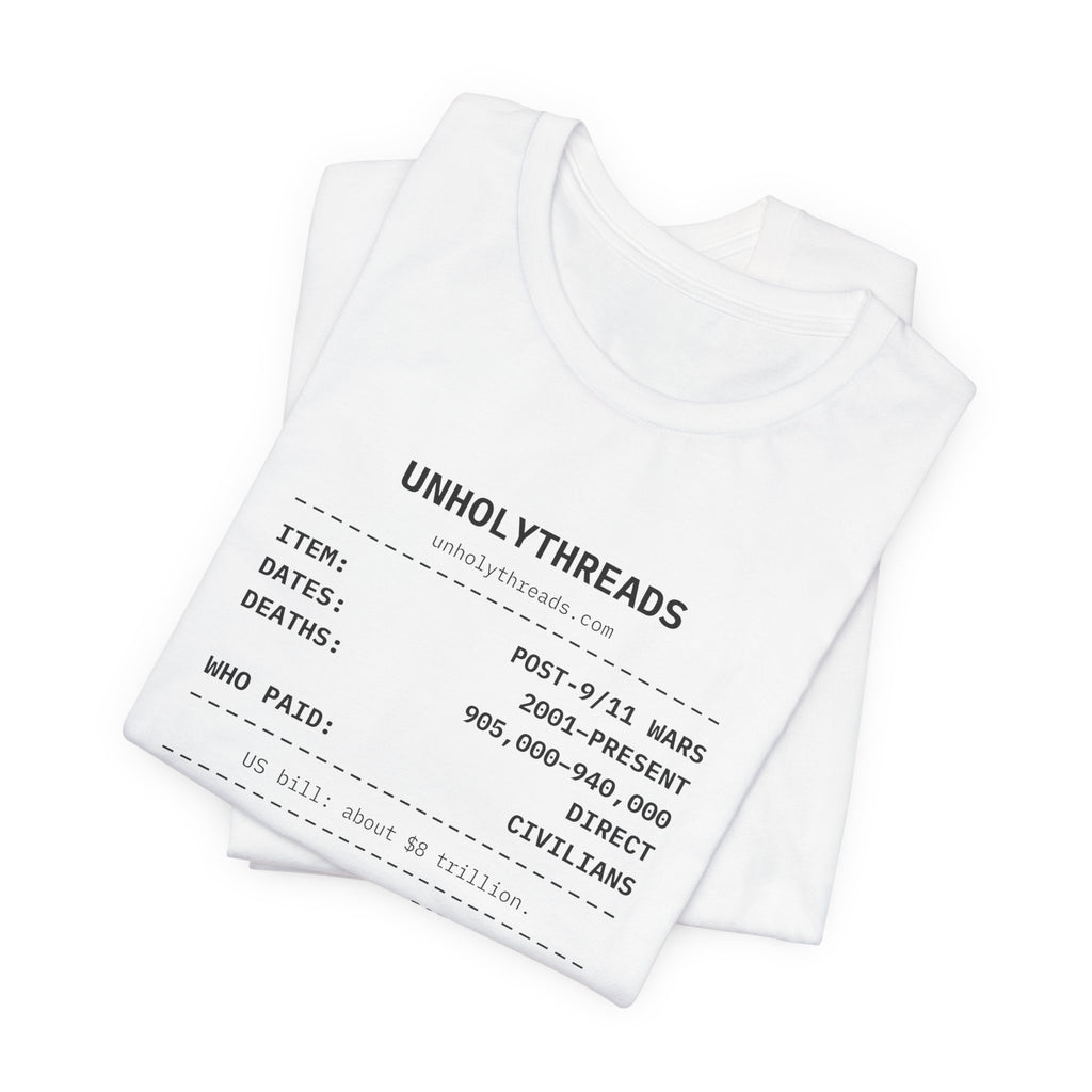 The Receipt: Post-9/11 Wars Tee