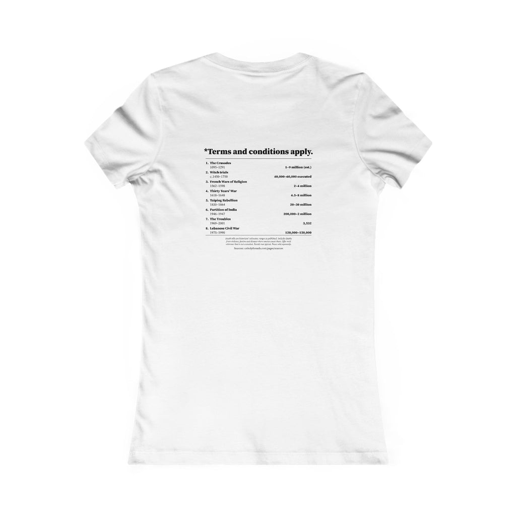 Thou Shalt Not Kill* Tee – Women's Slim Fit