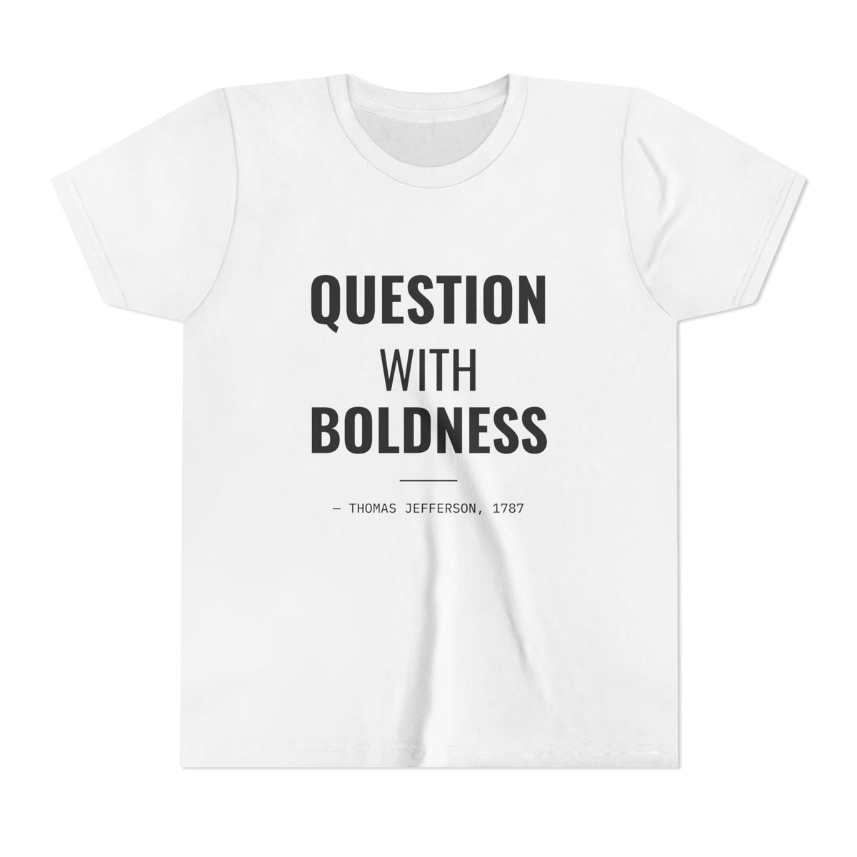 Question With Boldness Tee – Youth