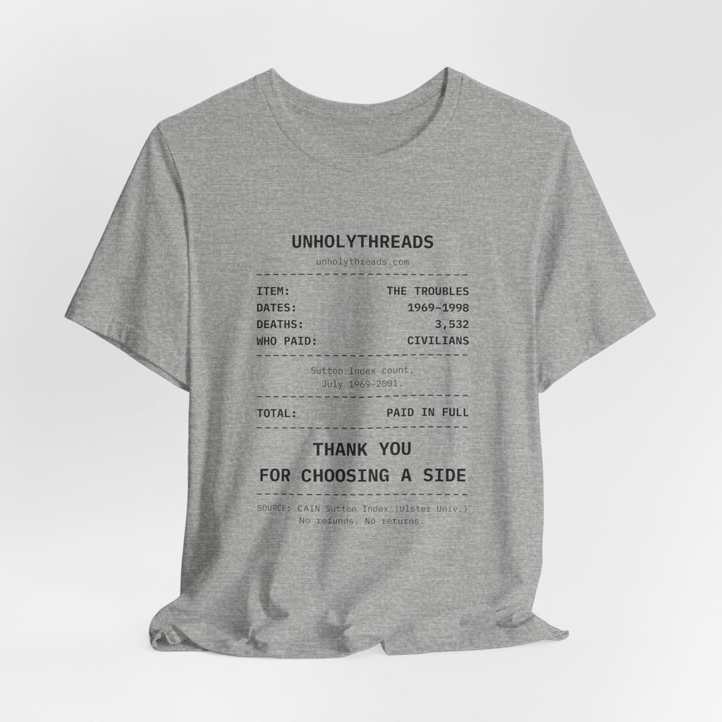 The Receipt: The Troubles Tee