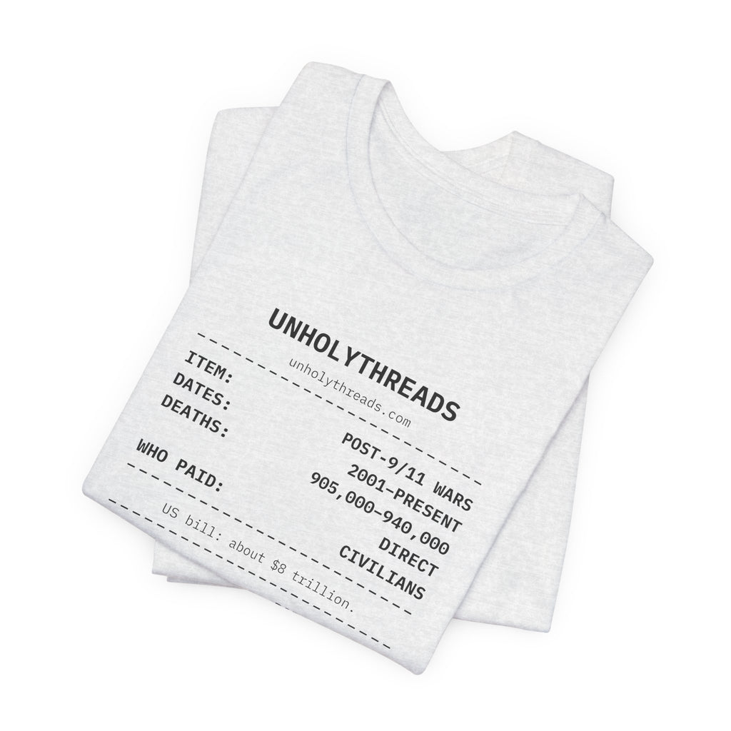 The Receipt: Post-9/11 Wars Tee